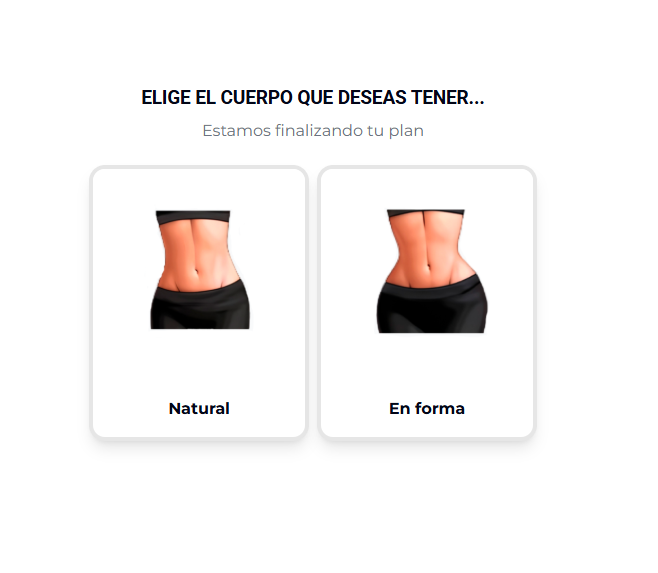 Elige el cuerpo